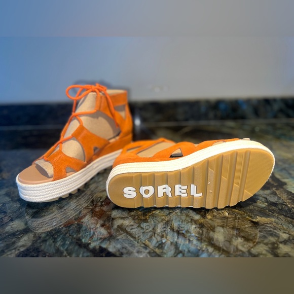 Sorel Platform Sandals - Orange - Picture 2 of 4